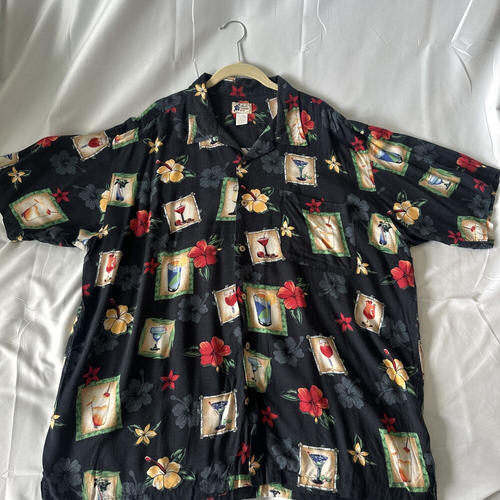 Cherokee Waikiki Wear Hawaiian Shirt 100% Rayon Extra Large